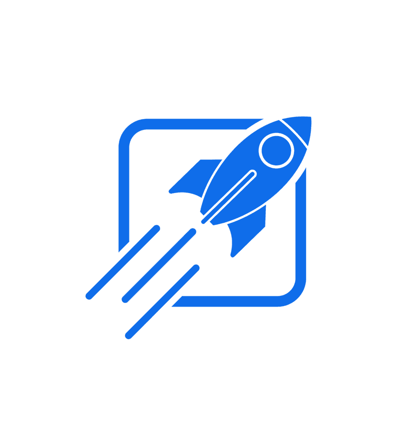 Blastoff! rocket logo